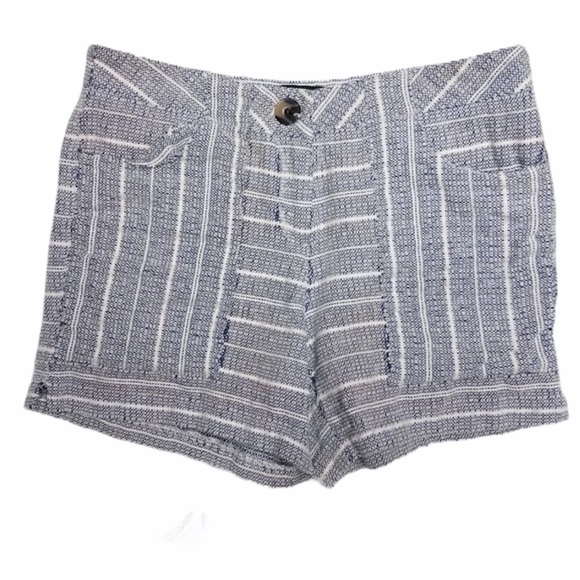 Cynthia Rowley Pants - CYNTHiA ROWLEY navy blue stripe tweed shorts